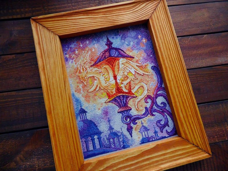 Cross Stitch Pattern DragonPhoenix DMC Cross Etsy