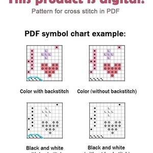 Cross Stitch Pattern Spring boot DMC Chart Embroidery Printable PDF Instant Download image 2