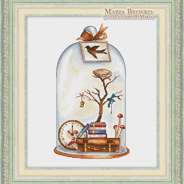 Cross Stitch Pattern "Autumn mood" DMC Chart Needlepoint Embroidery Printable PDF Instant Download