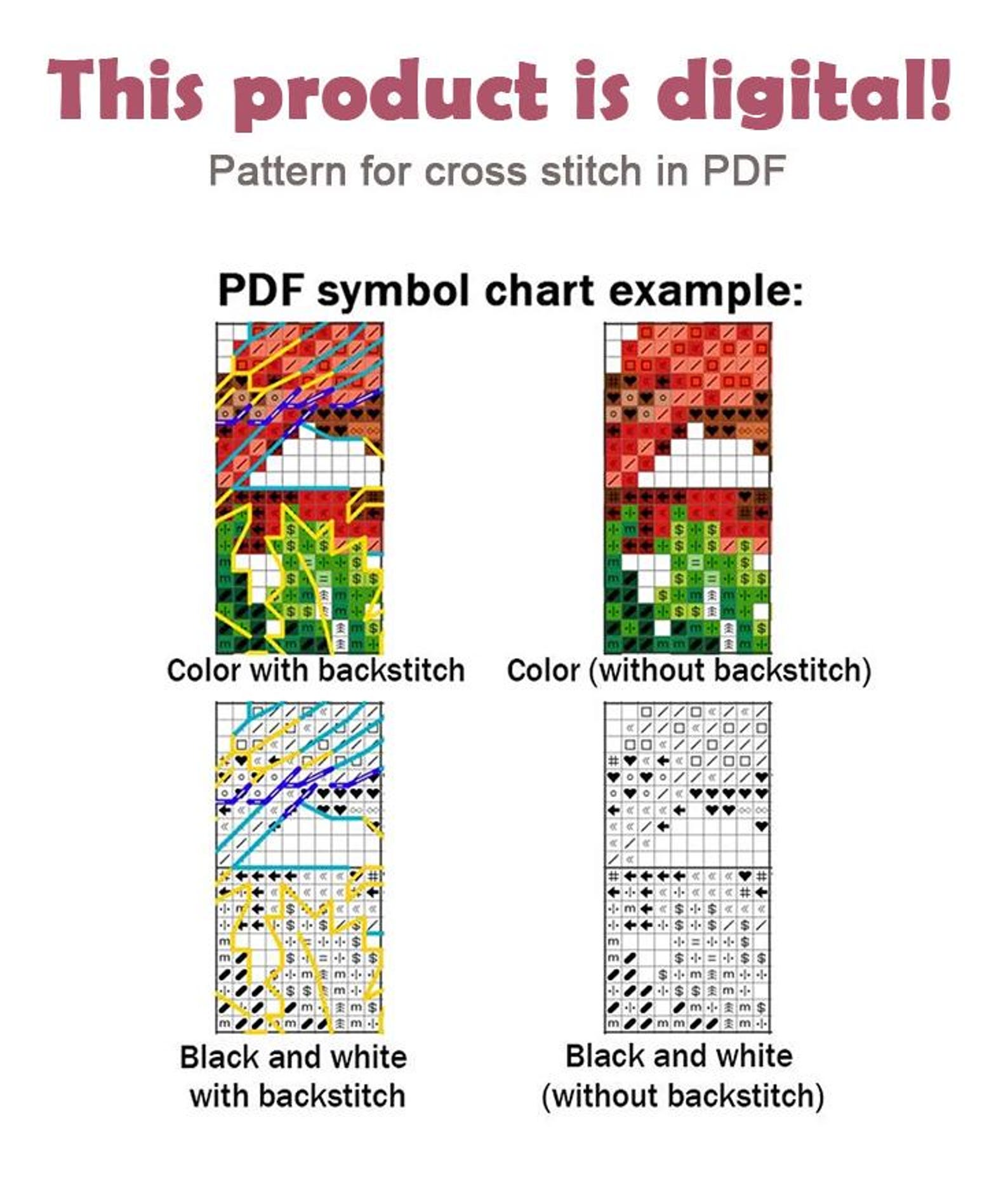 Cross Stitch Pattern Taste of Winter Holidays DMC Chart Printable PDF ...