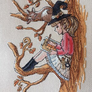 Cross Stitch Pattern Autumn Sketching DMC Chart Printable PDF Instant ...