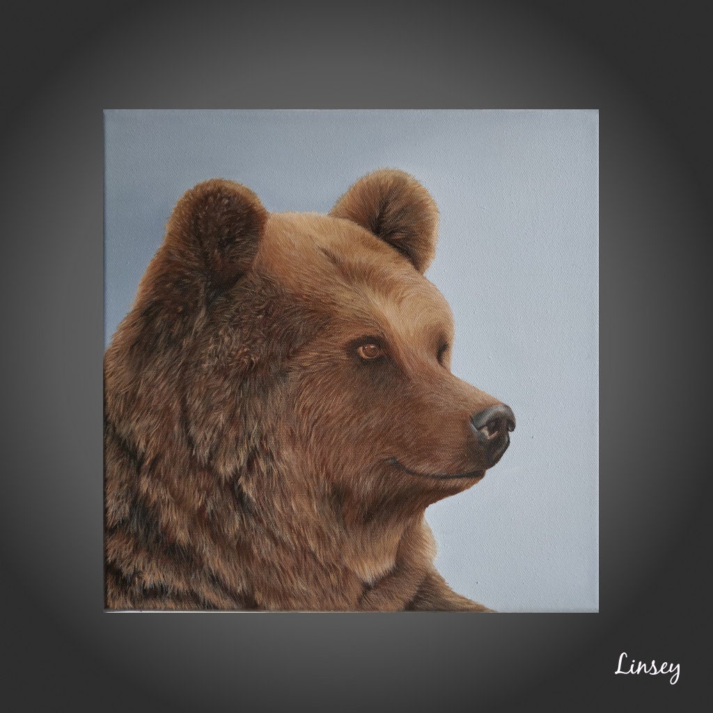 Nature Wilderness Grizzly Bear – Toile murale pour décoration murale de  salon, animal – Impressions sur toile