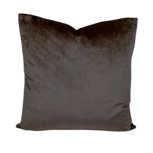 Truffle velvet Cushion Covers - Luxurious Brown Handmade - *Quantity Discounts* 16&quot;, 18&quot;, 22&quot;, & 18&quot; x 12&quot;, 20&quot; x 14&quot;
