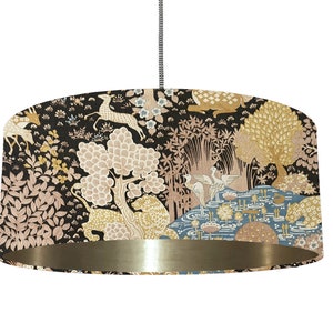 Handmade Vintage 70's Sanderson Animal Kingdom Fabric Lampshade Lightshade