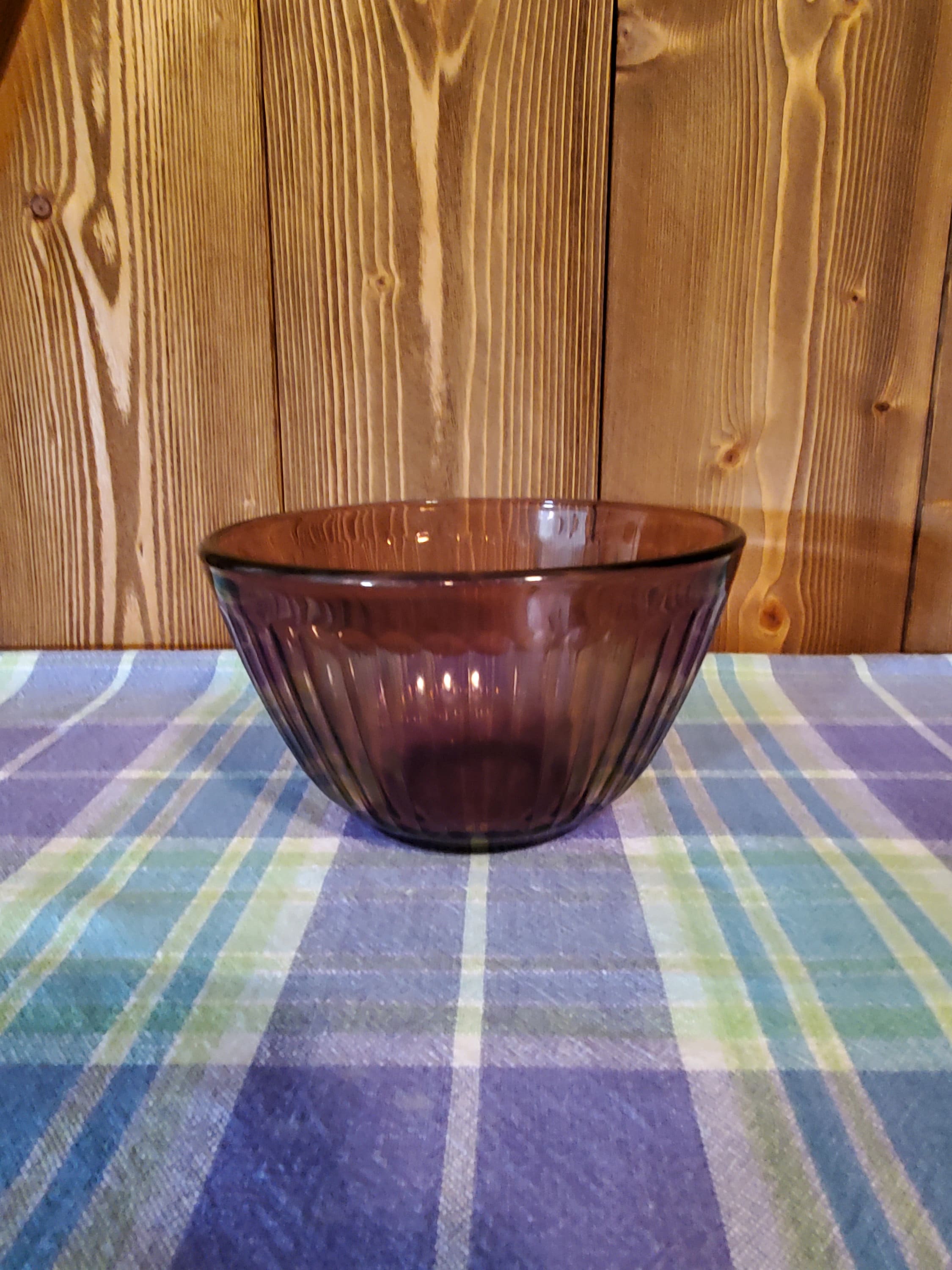 ❤️ 8-pc PYREX SCULPTURED Glass Mixing Bowl Set w/Covers PURPLE RED YEL –  Tarlton Place