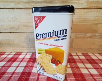 1985 Vintage Premium Saltine Crackers Tin