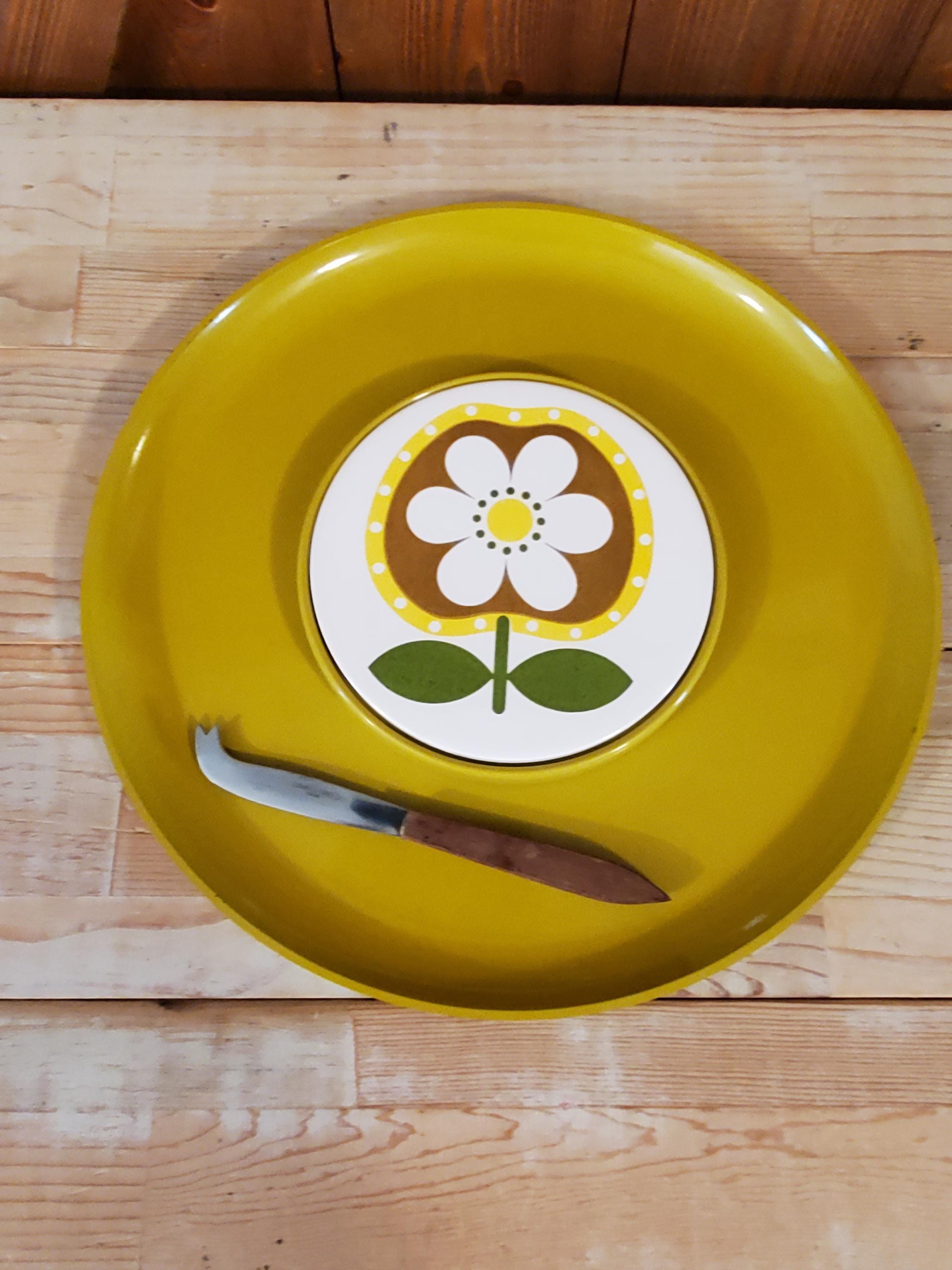 Vintage Daisy Serving Tray - Etsy