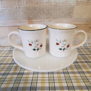 SET of 2 Pfaltzgraff Winterberry Mugs