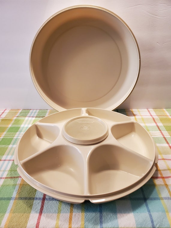 Tupperware Chip and Dip/vegetable and Dip Party Platter Etsy