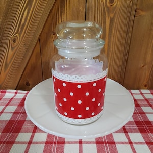 Anchor Hocking Polka Dot Apothocary Jar