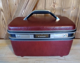 Vintage Samsonite Train Case - Vintage Overnight Case - Vintage Luggage