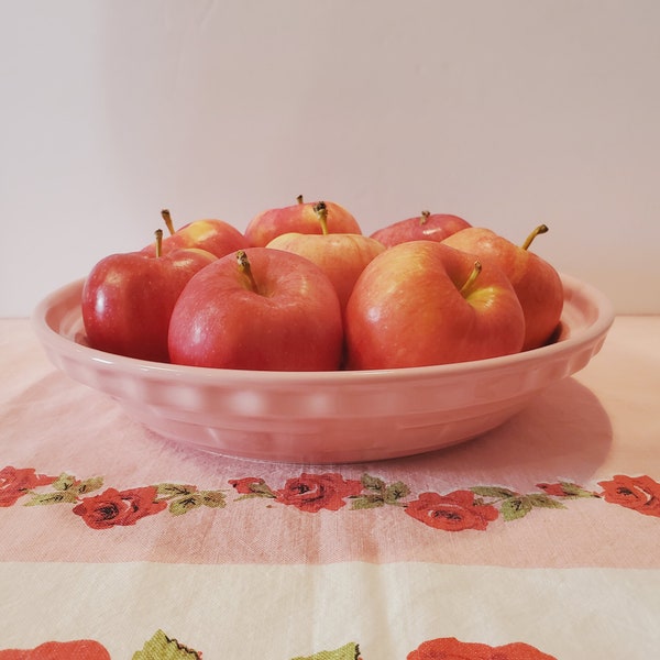 RARE Pink Longaberger Pie Baking Dish