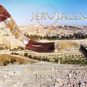 Jerusalem Photo Print: Rosh Hashanah Shofar, Jewish Wall Art (Digital Download)