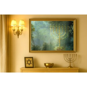 Menorah, old Master,Torah,Bible Art,Digital Download,Jerusalem,Jewish Wall Art,Judaica, Israel,Support Israel