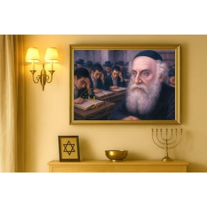 Alter Rebbe Portrait: Jewish Art Print, Chabad Wall Decor (Digital Download 24x18 inches)