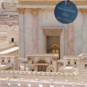 Jerusalem,Temple,Jewish Temple,Printable,JPG,A4,Judaica,Jewish,Israel,Beth Hamidrash, King Solomon Salomon