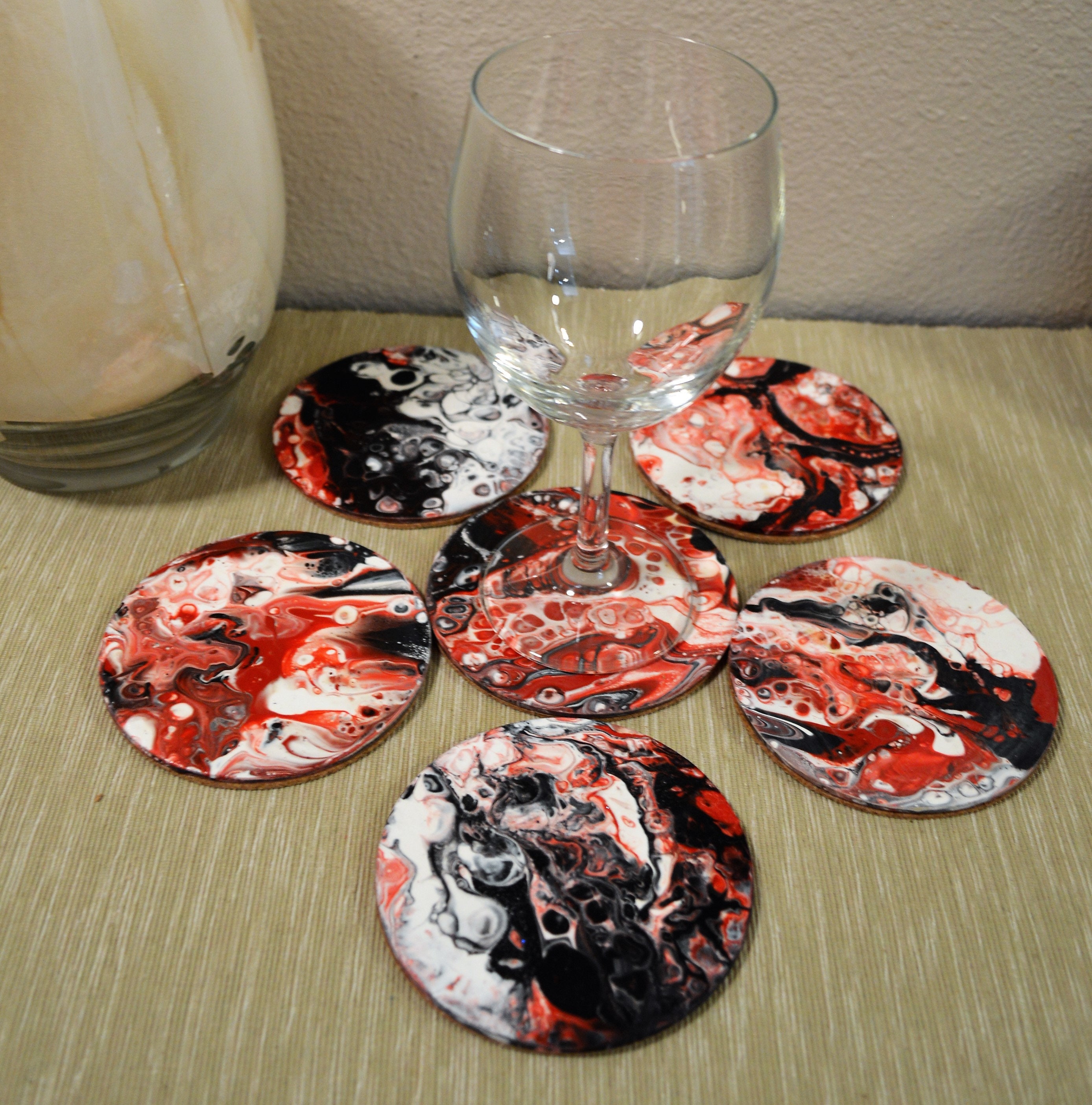 Acrylic coaster set Clearance