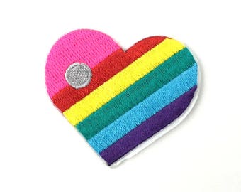 Valentine's Day | Rainbow Charm Heart Sticky Patch | Valentines Day