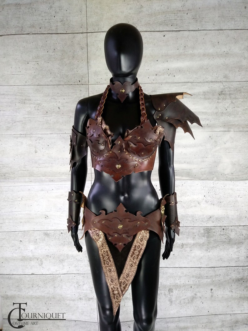 Elven Armor LARP RPG Leather Fantasy Costume Show Medieval | Etsy