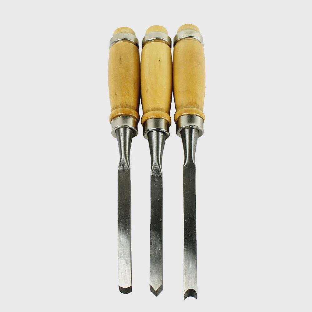 12 Piece Wood Carving Hand Chisel Tool Set Professional Woodworking ...