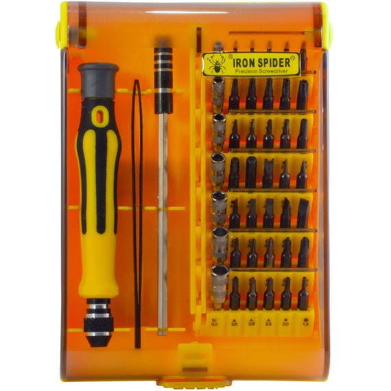 45pc Security Bit Set Torx Star Tamperproof Hex Triwing Precision Tool Kit