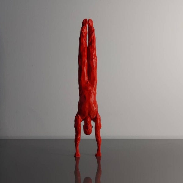 Handstand Man - SPACE MOTIVATOR - Statue Calisthenics imprimée en 3D