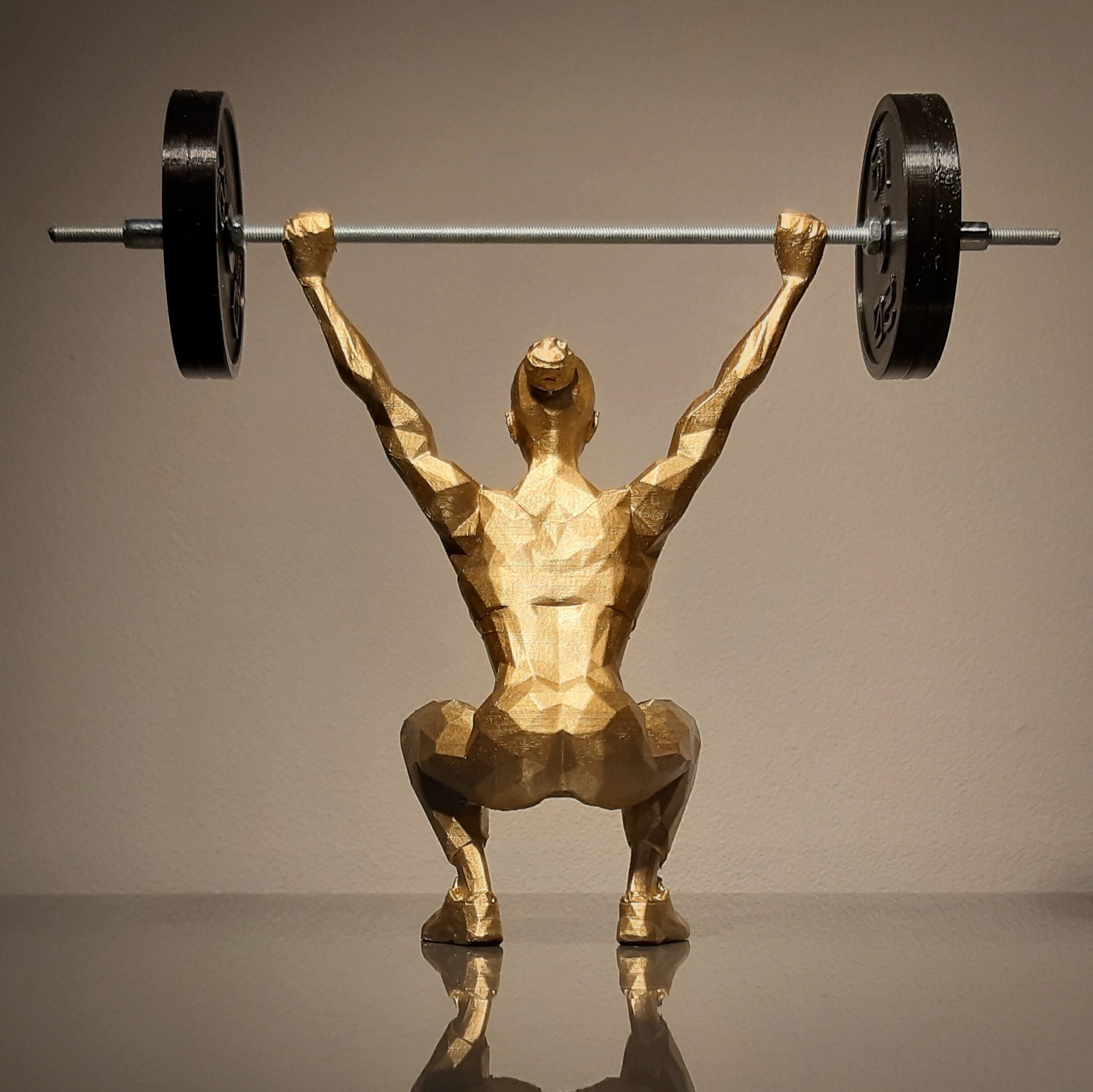 Weightlifting Crossfit Statue BIG Desk Motivator 3D Etsy