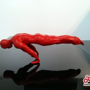 Full Planche Man SPACE MOTIVATOR Calisthenics 3D Printed Statue image 4