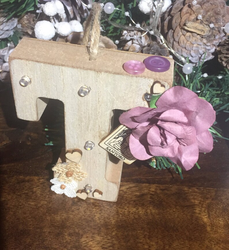 Mini Light up Wooden Letter Etsy