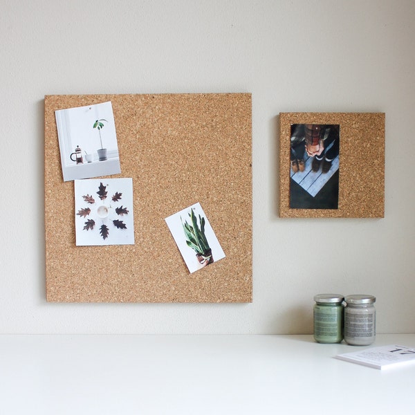 Cork notice board, pin board, cork notice board, wall furniture - QUADRO