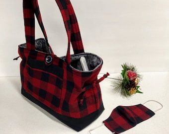 buffalo plaid handbag