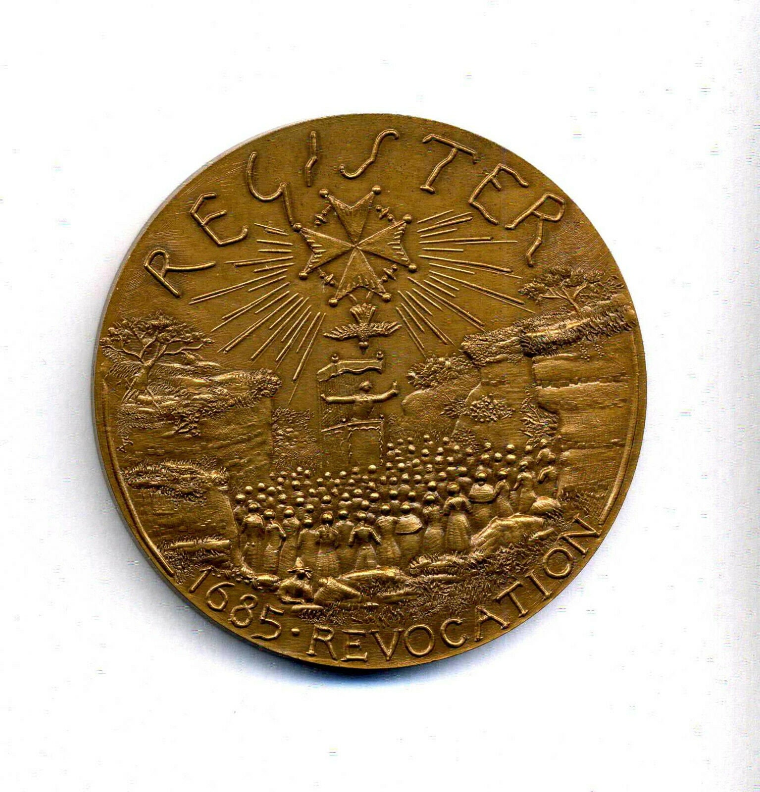 Révocation de L'edit Nantes - Médaille Bronze Par J.c Amman