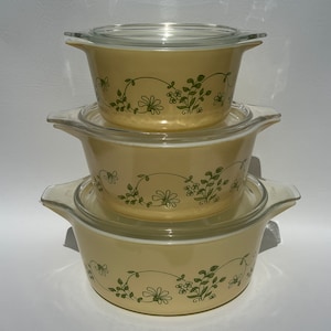 【良品】PYREX 　シンデレラキャセロール3点セット 473 474 475 Pyrex 473 474 475 - Etsy