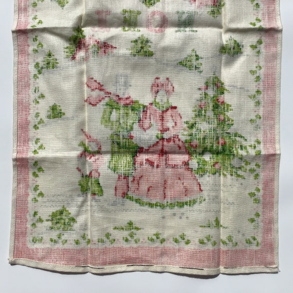 Pair Of Vintage Kitchen Towels, elsie green