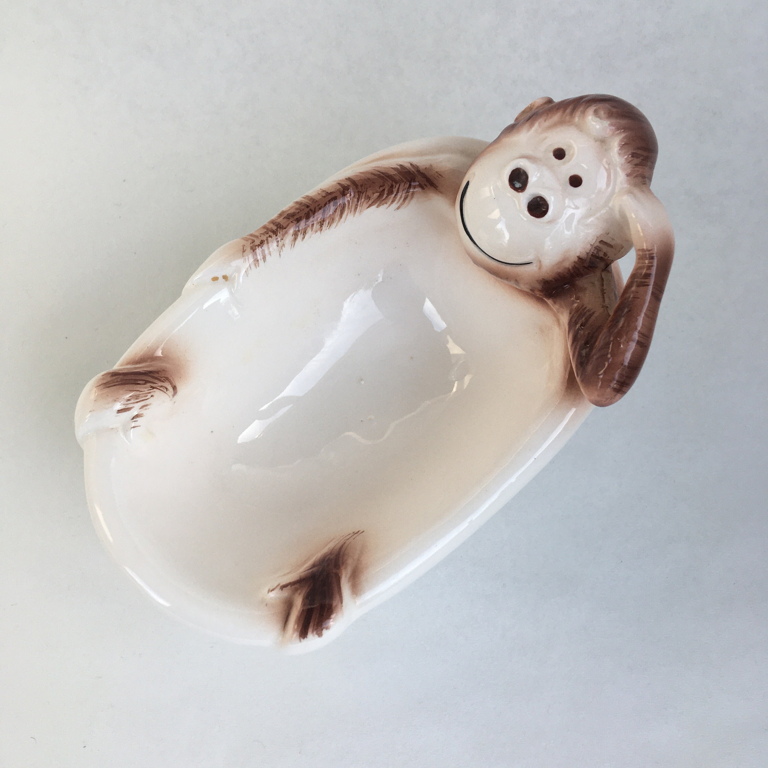1960's Monkey Soap Dish or Trinket Tray Whimsical Monkey Etsy