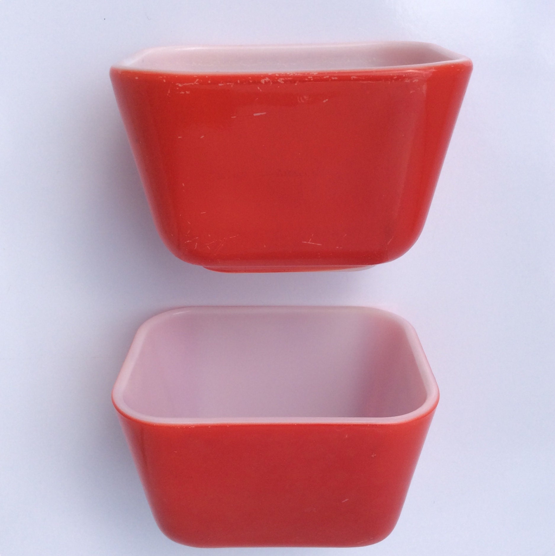 Pyrex Refrigerator Dish Set Primary Colors 4 piece with lids Etsy