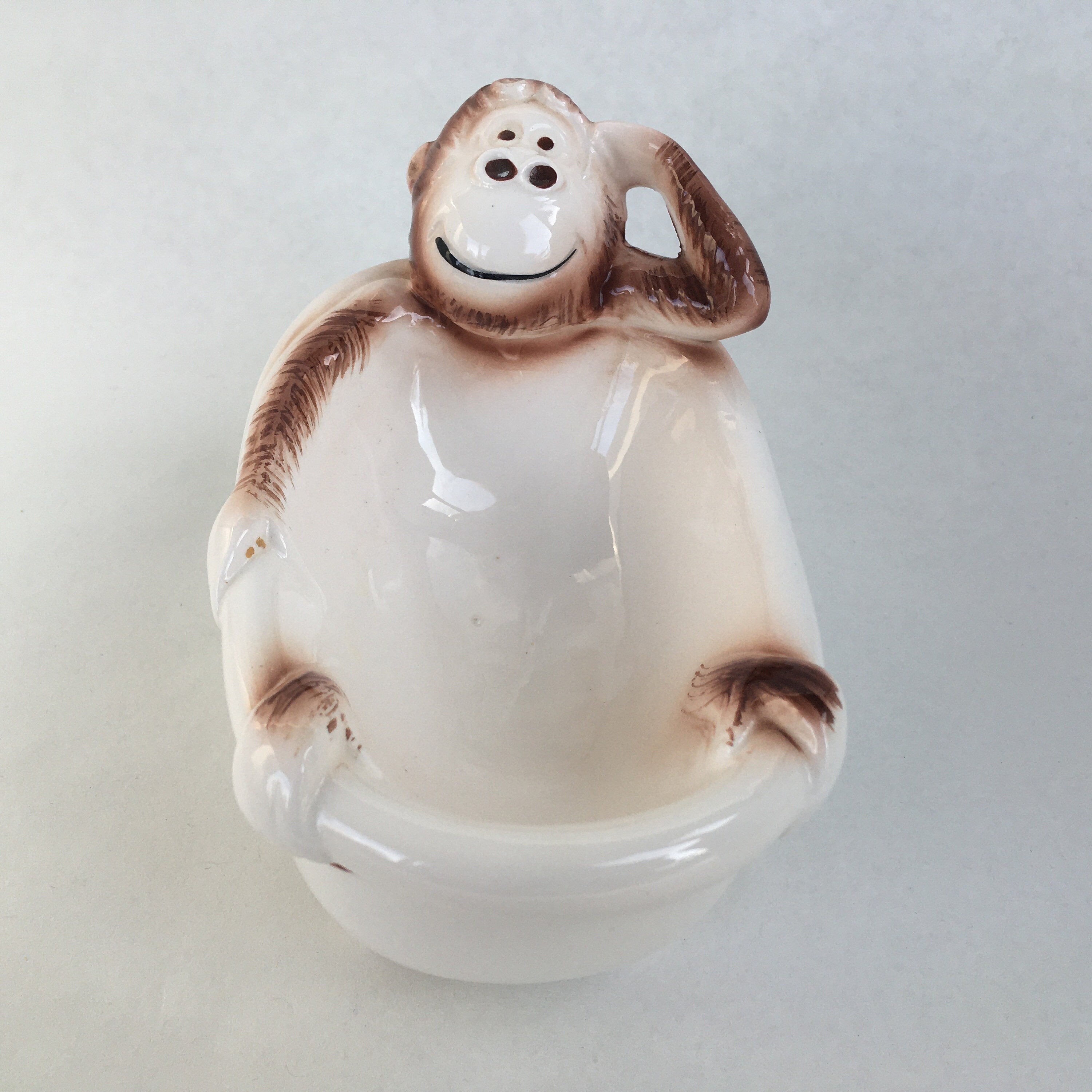 1960's Monkey Soap Dish or Trinket Tray Whimsical Monkey Etsy