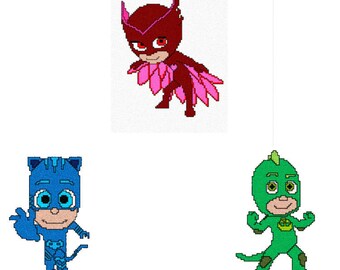 PJ Masks Calcetines Paquete de 3 para Niños Catboy Owlette Gekko