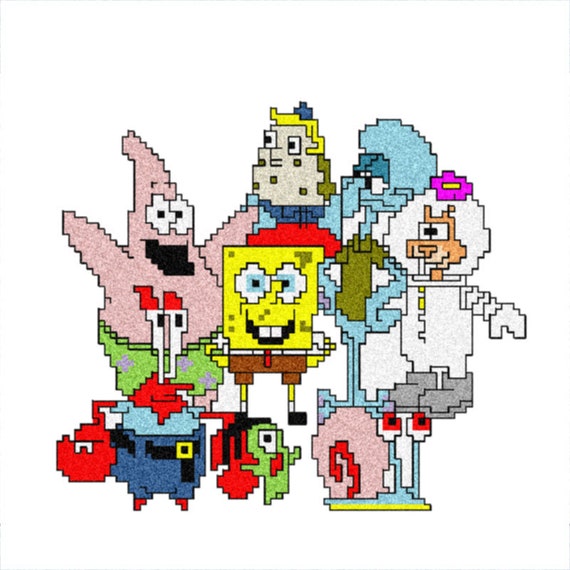 Sponge Bob Complete 15 Patterns Cross Stitch Pattern Etsy Sponge Bob Complete 15 Patterns Cross Stitch Pattern Etsy