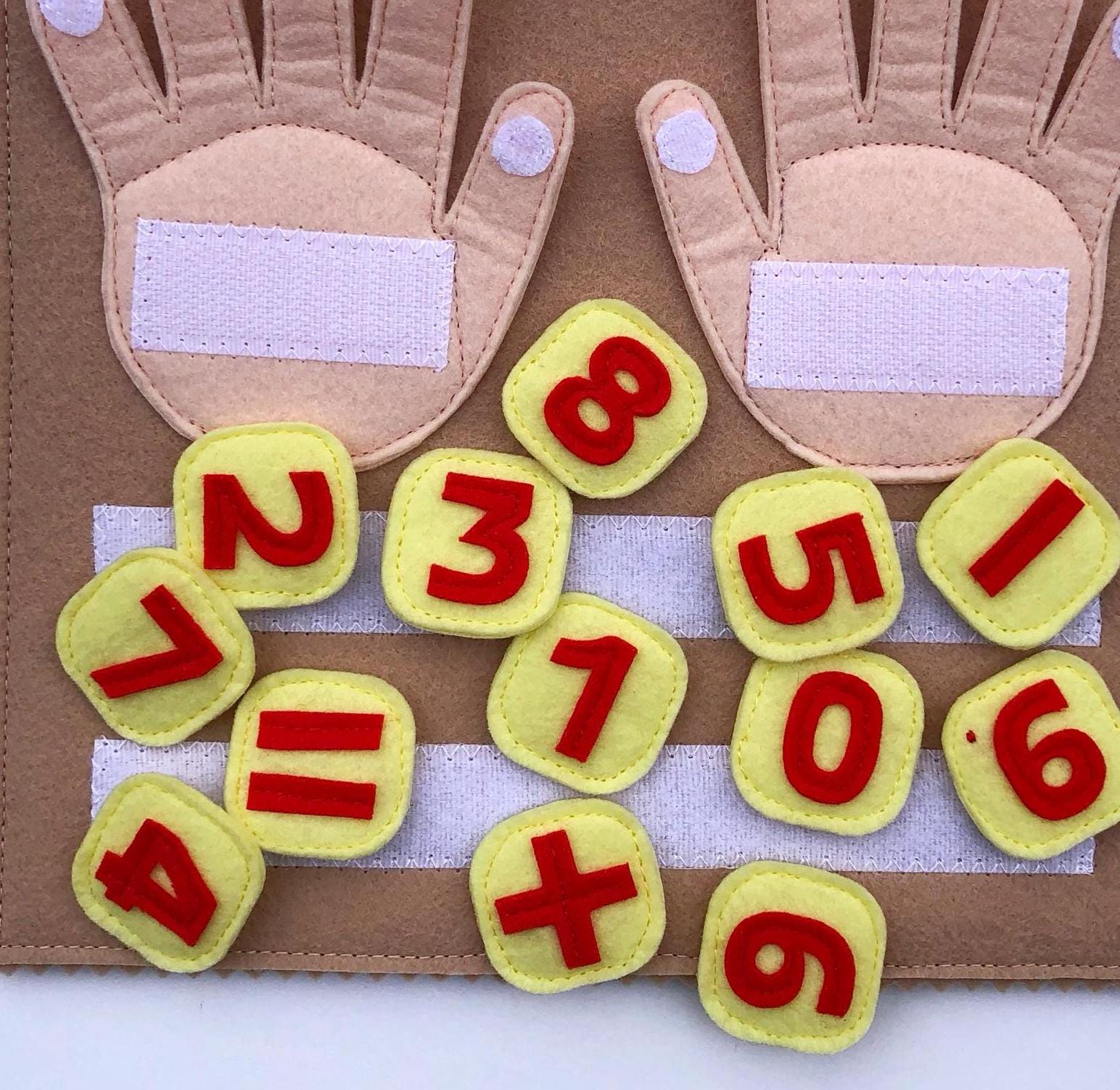 Math Learning Game, Counting Toy, Finger Counting Preschool Game, Math ...