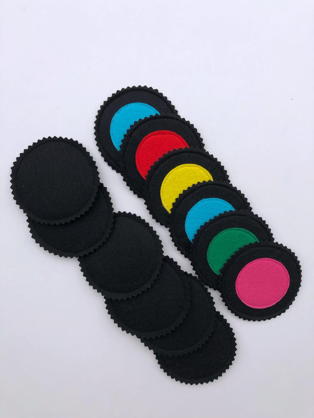 Felt Color Matching Cards, Montessori Preschool Toy, Color Sorting ...