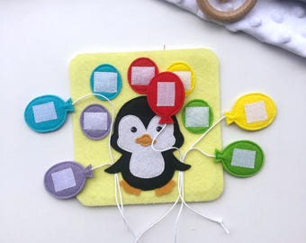 Felt Fabric Quiet Book, Montessori Sensory Learning Toy, Busy Book for Toddlers, Educational Activity Book, Personalized Soft Book Gift