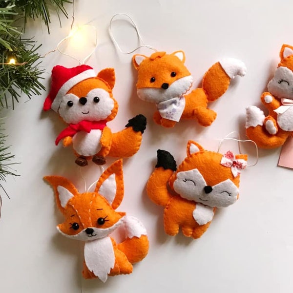 Handmade Mini Felt Fox, Felt Mini Foxy, Softie Plushies animal fox doll, Wool Fair Handmade Christmas gift, felt fox toys, foxy mini toys
