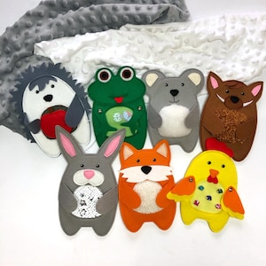 Sensorisches Tierspielzeug, Tierfigurenkarten, Spiele für sensorische Bedürfnisse, Spielzeug zur taktilen Stimulation, Filzspielzeug für Kinder, Interaktive Karten für Neugeborene