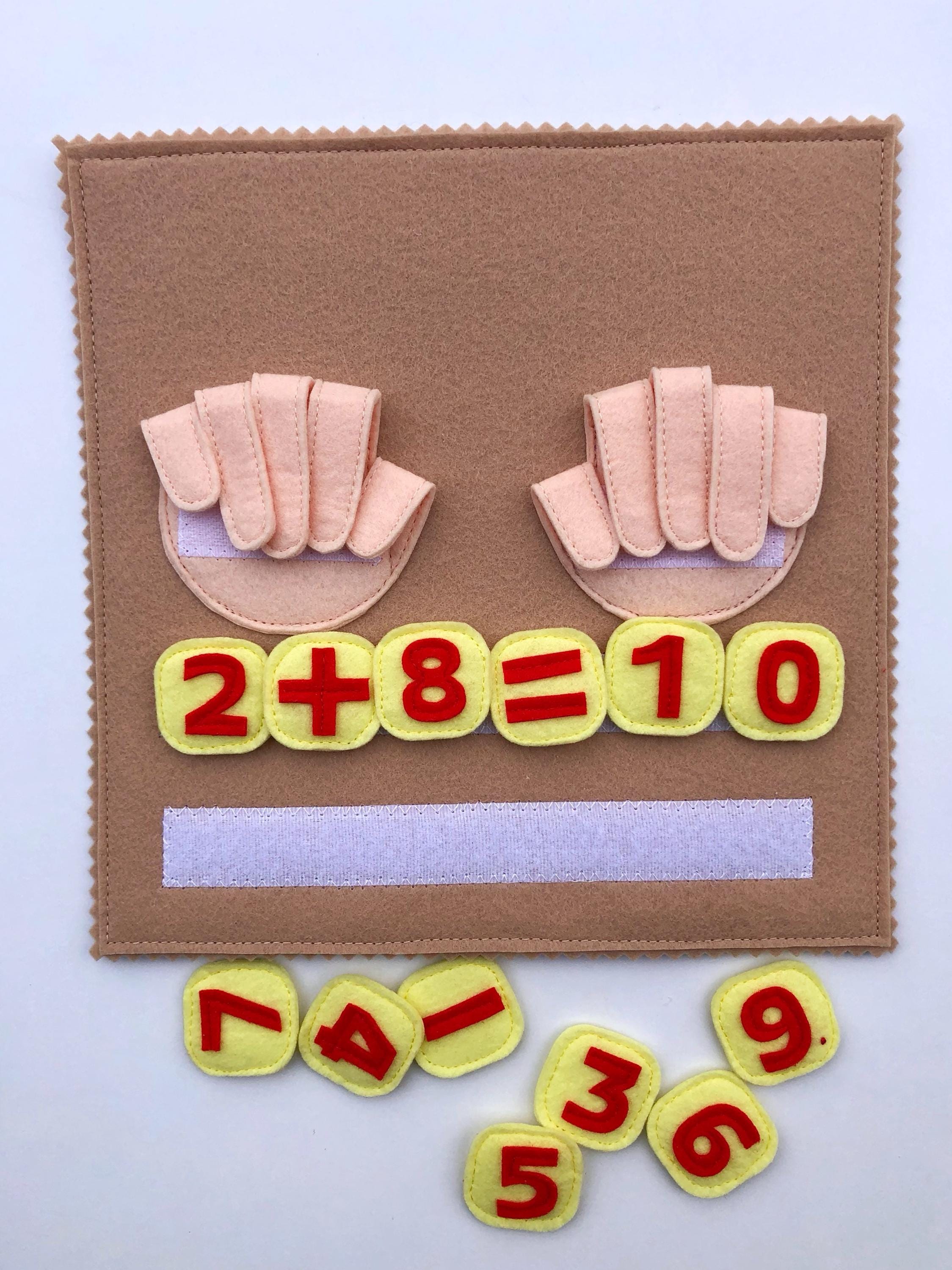 Math Learning Game, Counting Toy, Finger Counting Preschool Game, Math ...