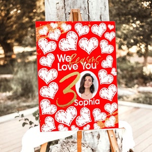30 Reasons We Love You Template with Photo Thirty Things For Love Womens Thirty Anniversary Printable Banner 30th Birthday Memory Gift