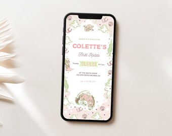Girl's First Rodeo Birthday Invitation: Cowgirl Party Evite (Electronic)