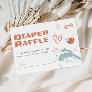 Surf Baby Shower Invitation Set: Beach Theme (Digital Download) image 7