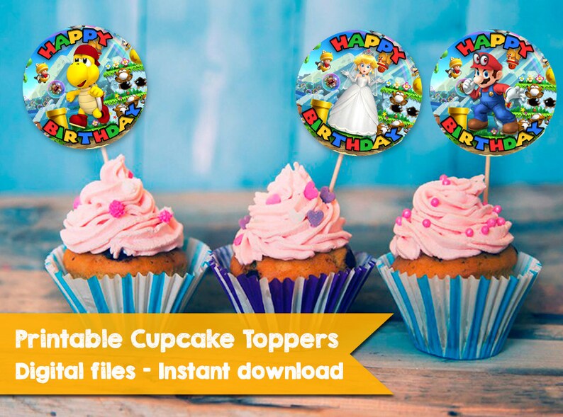 Super Mario Cupcake Toppers Odyssey Super Mario Cupcake Toppers Odyssey
