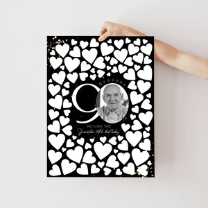 90 Reasons We Love You Template Gold Black Ninety Years Editable Template Signature Frame 90th Birthday Milestone Celebration Family Gift